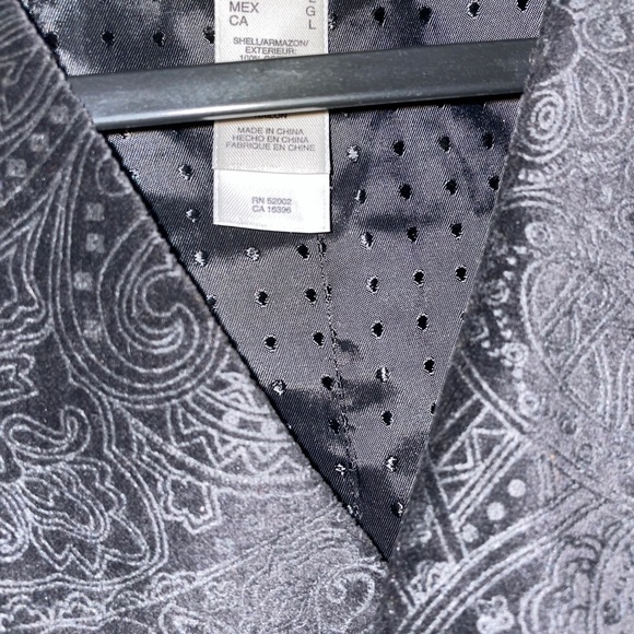 Liz Claiborne Mens Paisley Print Vest Dinner Formal Evening Prom Size Large New - Picture 7 of 14